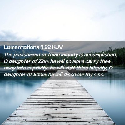 Lamentations 4:22 KJV Free Bible Images