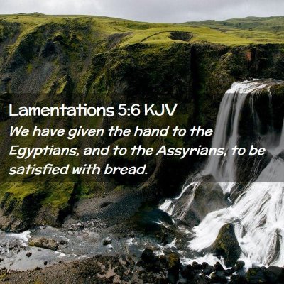 Lamentations 5:6 KJV Free Bible Images