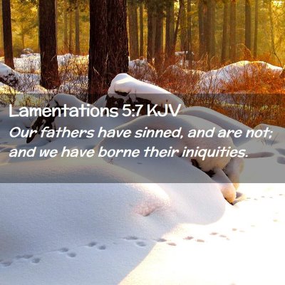 Lamentations 5:7 KJV Free Bible Images