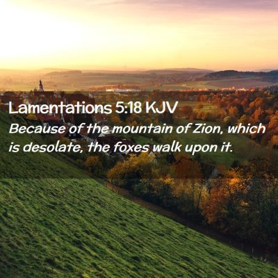 Lamentations 5:18 KJV Free Bible Images