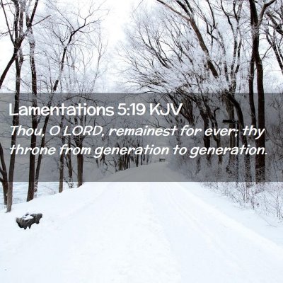 Lamentations 5:19 KJV Free Bible Images