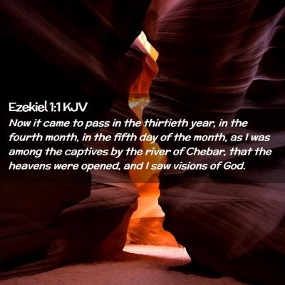 Ezekiel 1:1 KJV Free Bible Images