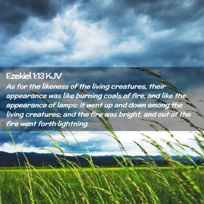 Ezekiel 1:13 KJV Free Bible Images