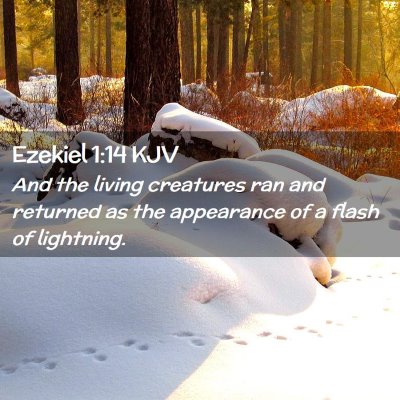 Ezekiel 1:14 KJV Free Bible Images