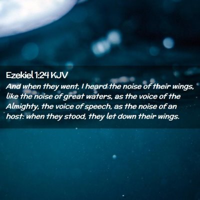 Ezekiel 1:24 KJV Free Bible Images