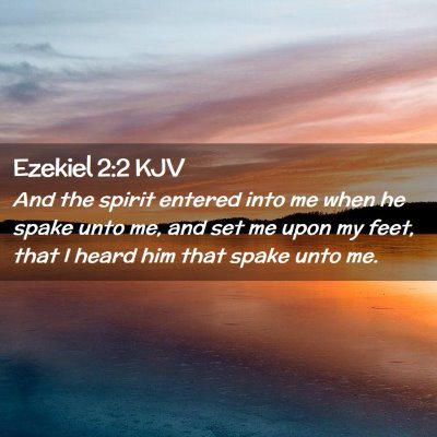 Ezekiel 2:2 KJV Free Bible Images