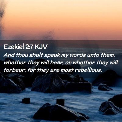 Ezekiel 2:7 KJV Free Bible Images