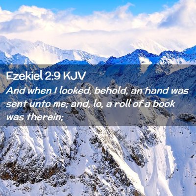 Ezekiel 2:9 KJV Free Bible Images