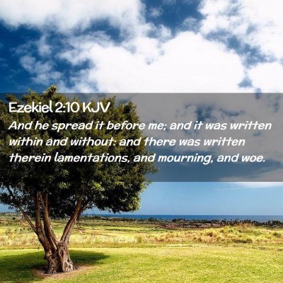 Ezekiel 2:10 KJV Free Bible Images