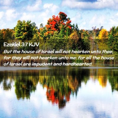 Ezekiel 3:7 KJV Free Bible Images