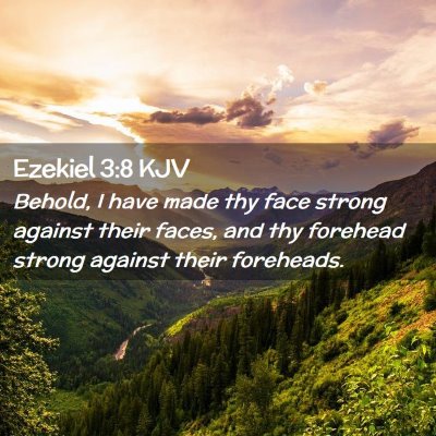 Ezekiel 3:8 KJV Free Bible Images