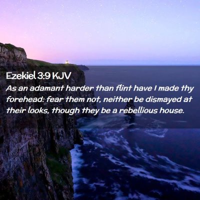 Ezekiel 3:9 KJV Free Bible Images