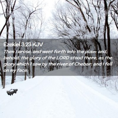 Ezekiel 3:23 KJV Free Bible Images