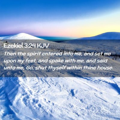 Ezekiel 3:24 KJV Free Bible Images