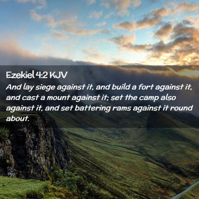 Ezekiel 4:2 KJV Free Bible Images