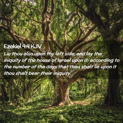 Ezekiel 4:4 KJV Free Bible Images