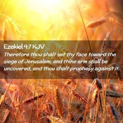 Ezekiel 4:7 KJV Free Bible Images