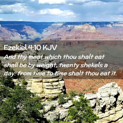 Ezekiel 4:10 KJV Free Bible Images