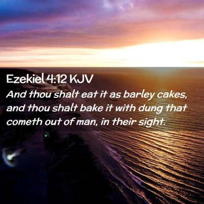 Ezekiel 4:12 KJV Free Bible Images