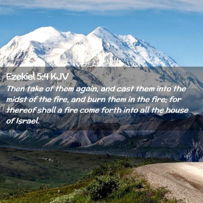 Ezekiel 5:4 KJV Free Bible Images