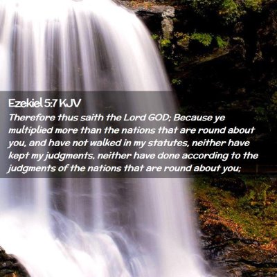 Ezekiel 5:7 KJV Free Bible Images