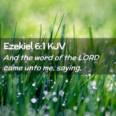 Ezekiel 6:1 KJV Free Bible Images