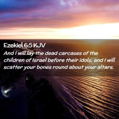 Ezekiel 6:5 KJV Free Bible Images