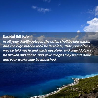 Ezekiel 6:6 KJV Free Bible Images