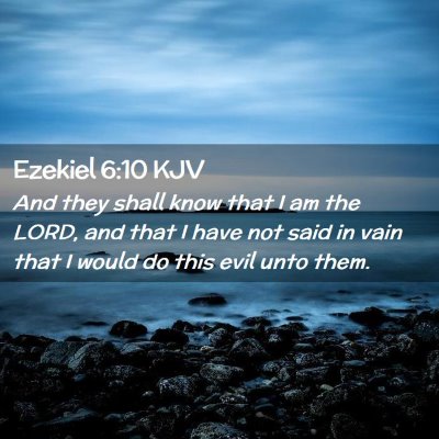 Ezekiel 6:10 KJV Free Bible Images