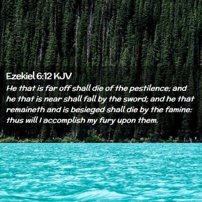 Ezekiel 6:12 KJV Free Bible Images