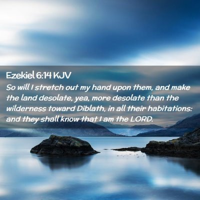 Ezekiel 6:14 KJV Free Bible Images