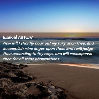 Ezekiel 7:8 KJV Free Bible Images