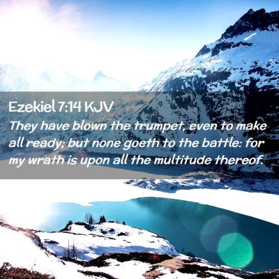 Ezekiel 7:14 KJV Free Bible Images