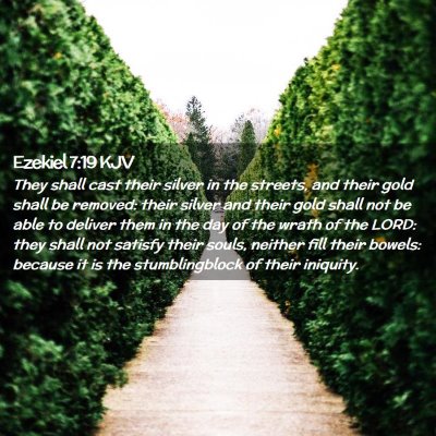 Ezekiel 7:19 KJV Free Bible Images