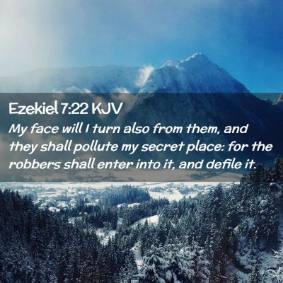 Ezekiel 7:22 KJV Free Bible Images