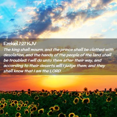 Ezekiel 7:27 KJV Free Bible Images