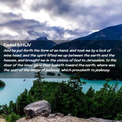 Ezekiel 8:3 KJV Free Bible Images