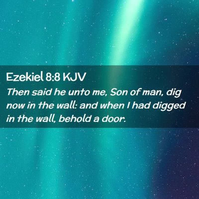 Ezekiel 8:8 KJV Free Bible Images