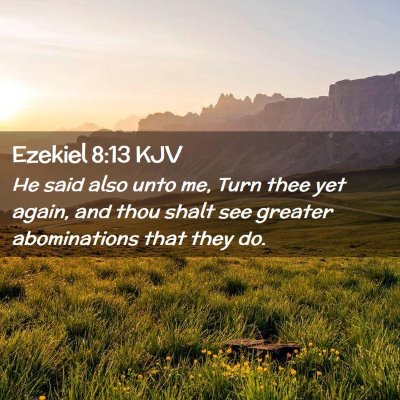 Ezekiel 8:13 KJV Free Bible Images