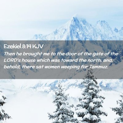 Ezekiel 8:14 KJV Free Bible Images