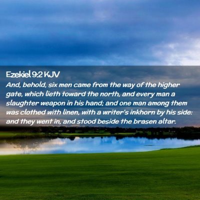 Ezekiel 9:2 KJV Free Bible Images