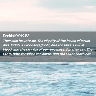 Ezekiel 9:9 KJV Free Bible Images