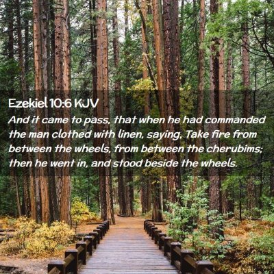 Ezekiel 10:6 KJV Free Bible Images