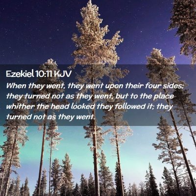 Ezekiel 10:11 KJV Free Bible Images