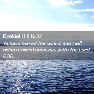 Ezekiel 11:8 KJV Free Bible Images