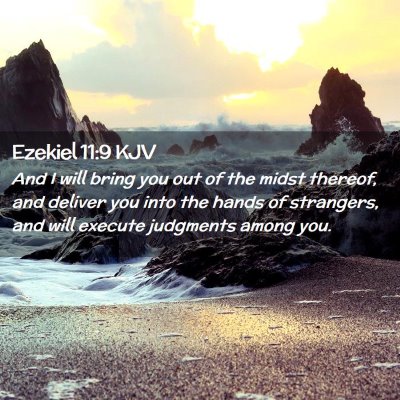 Ezekiel 11:9 KJV Free Bible Images