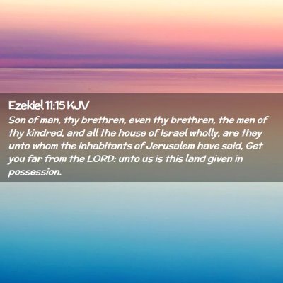 Ezekiel 11:15 KJV Free Bible Images