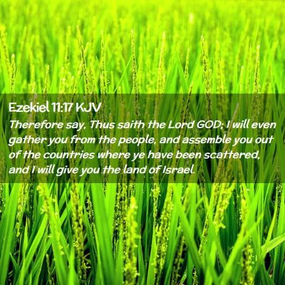 Ezekiel 11:17 KJV Free Bible Images