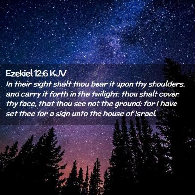 Ezekiel 12:6 KJV Free Bible Images