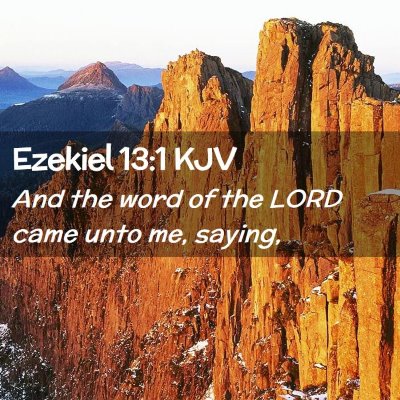 Ezekiel 13:1 KJV Free Bible Images